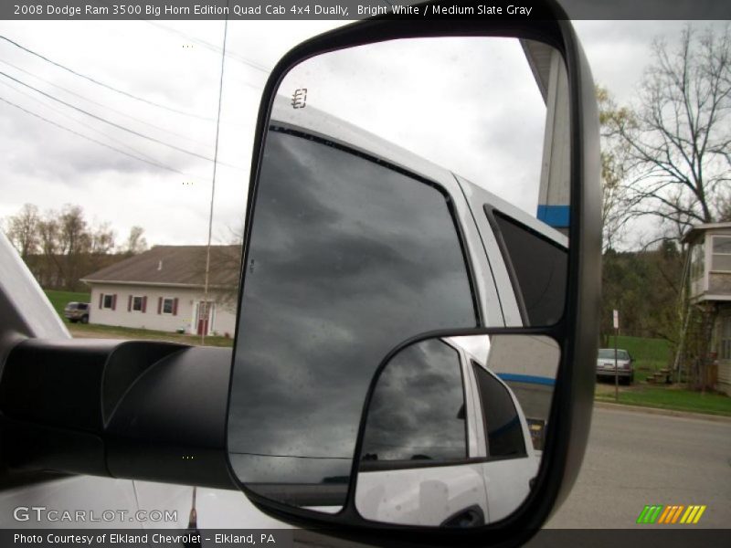 Bright White / Medium Slate Gray 2008 Dodge Ram 3500 Big Horn Edition Quad Cab 4x4 Dually