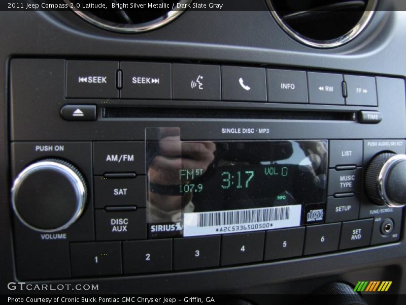 Bright Silver Metallic / Dark Slate Gray 2011 Jeep Compass 2.0 Latitude