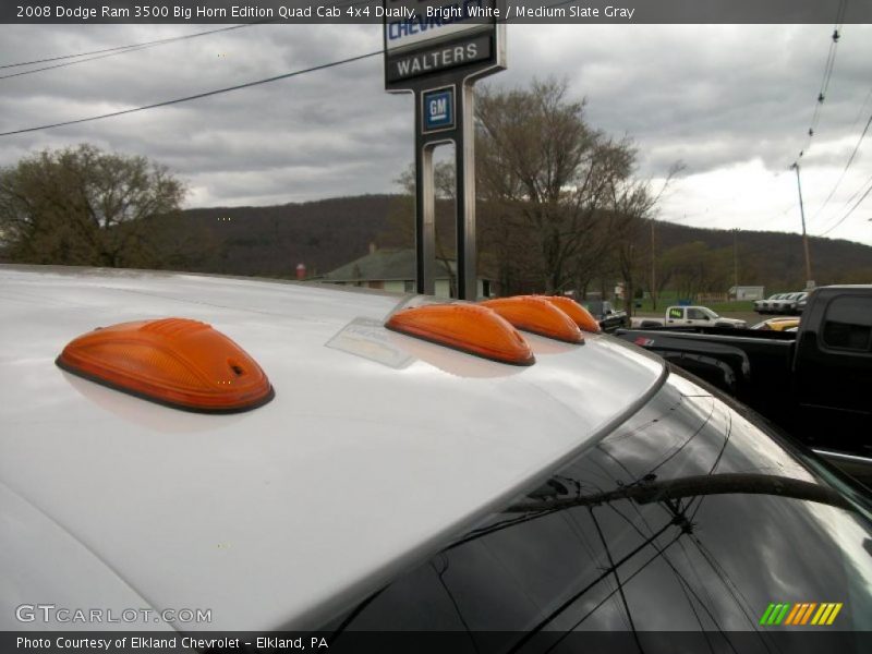 Bright White / Medium Slate Gray 2008 Dodge Ram 3500 Big Horn Edition Quad Cab 4x4 Dually