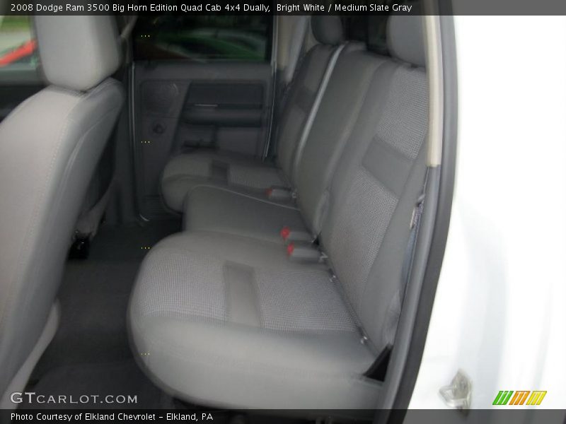 Bright White / Medium Slate Gray 2008 Dodge Ram 3500 Big Horn Edition Quad Cab 4x4 Dually