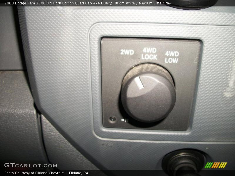 Bright White / Medium Slate Gray 2008 Dodge Ram 3500 Big Horn Edition Quad Cab 4x4 Dually