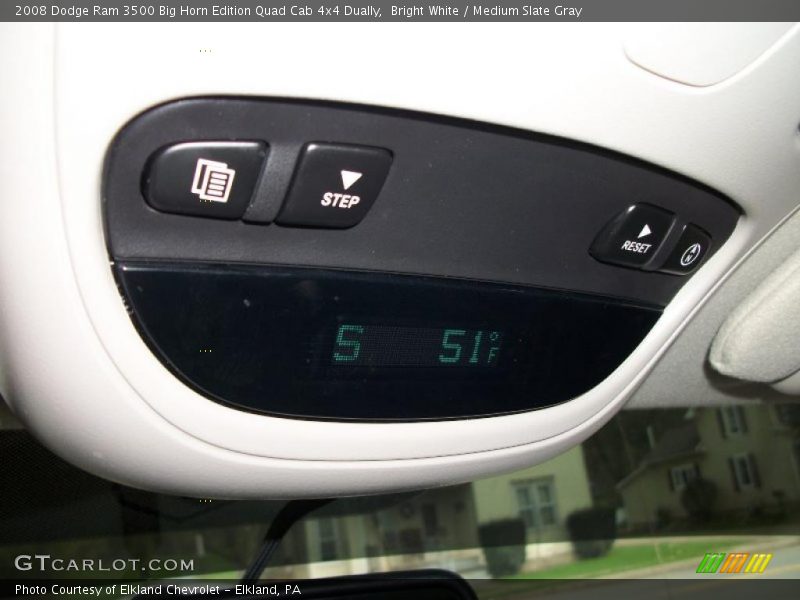 Bright White / Medium Slate Gray 2008 Dodge Ram 3500 Big Horn Edition Quad Cab 4x4 Dually