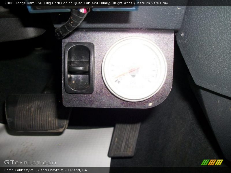 Bright White / Medium Slate Gray 2008 Dodge Ram 3500 Big Horn Edition Quad Cab 4x4 Dually