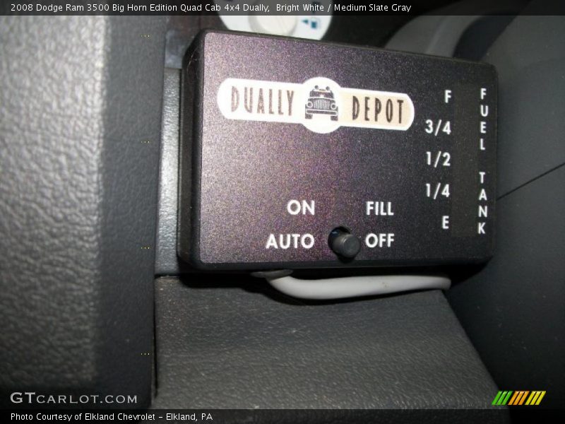 Bright White / Medium Slate Gray 2008 Dodge Ram 3500 Big Horn Edition Quad Cab 4x4 Dually