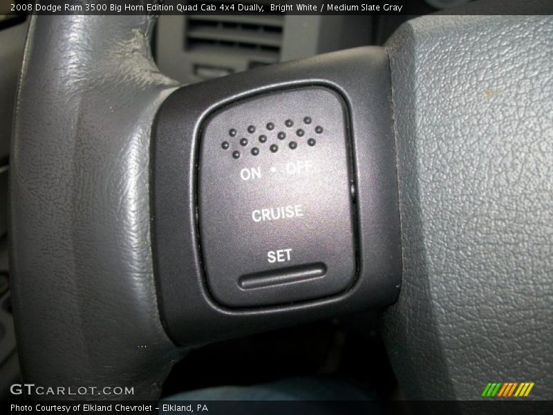 Bright White / Medium Slate Gray 2008 Dodge Ram 3500 Big Horn Edition Quad Cab 4x4 Dually