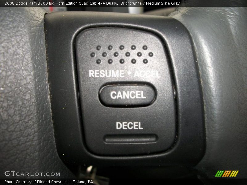 Bright White / Medium Slate Gray 2008 Dodge Ram 3500 Big Horn Edition Quad Cab 4x4 Dually