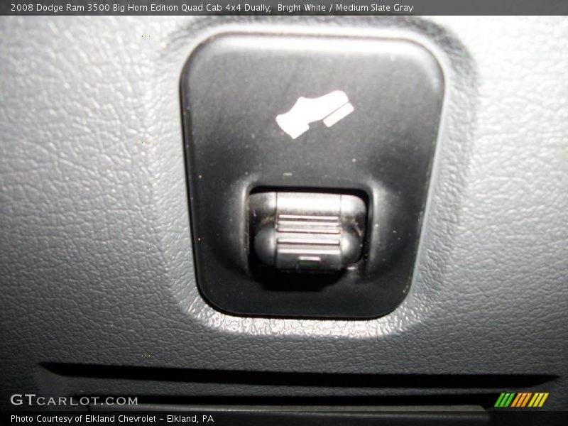 Bright White / Medium Slate Gray 2008 Dodge Ram 3500 Big Horn Edition Quad Cab 4x4 Dually