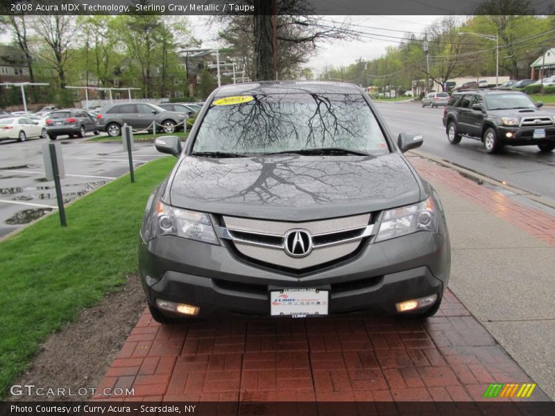 Sterling Gray Metallic / Taupe 2008 Acura MDX Technology