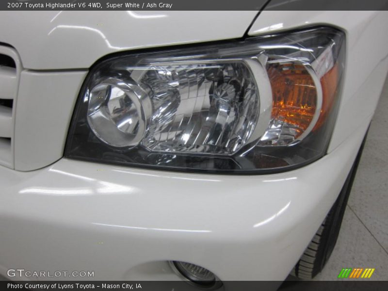 Super White / Ash Gray 2007 Toyota Highlander V6 4WD