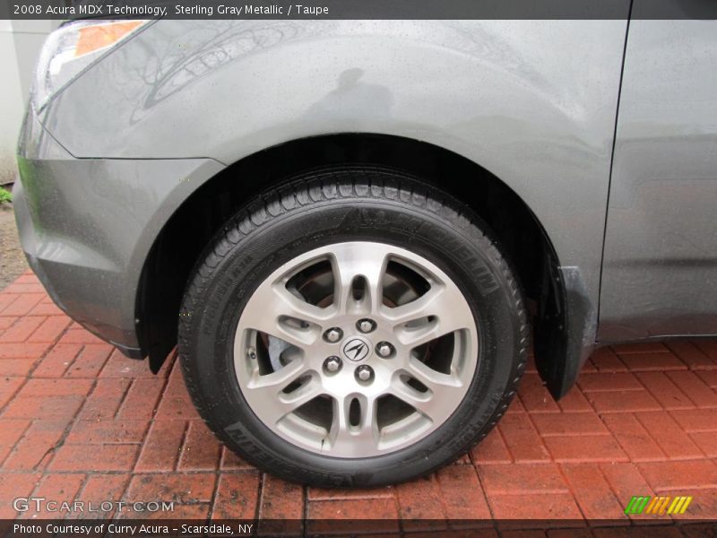 Sterling Gray Metallic / Taupe 2008 Acura MDX Technology