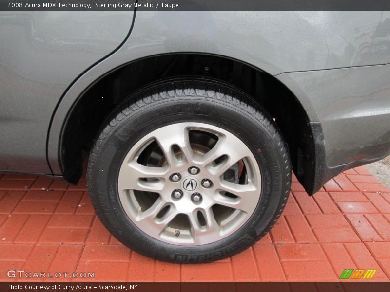 Sterling Gray Metallic / Taupe 2008 Acura MDX Technology