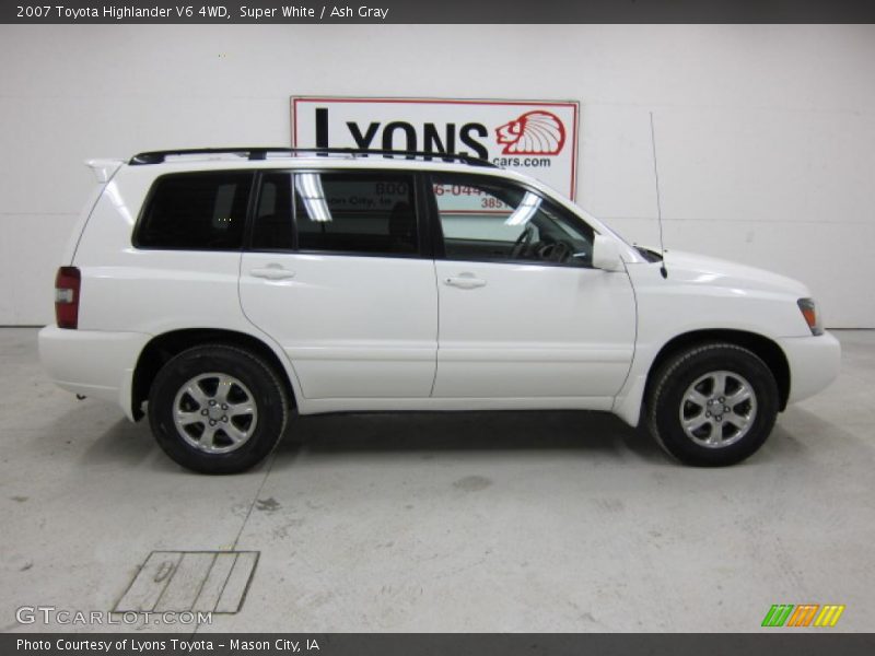 Super White / Ash Gray 2007 Toyota Highlander V6 4WD