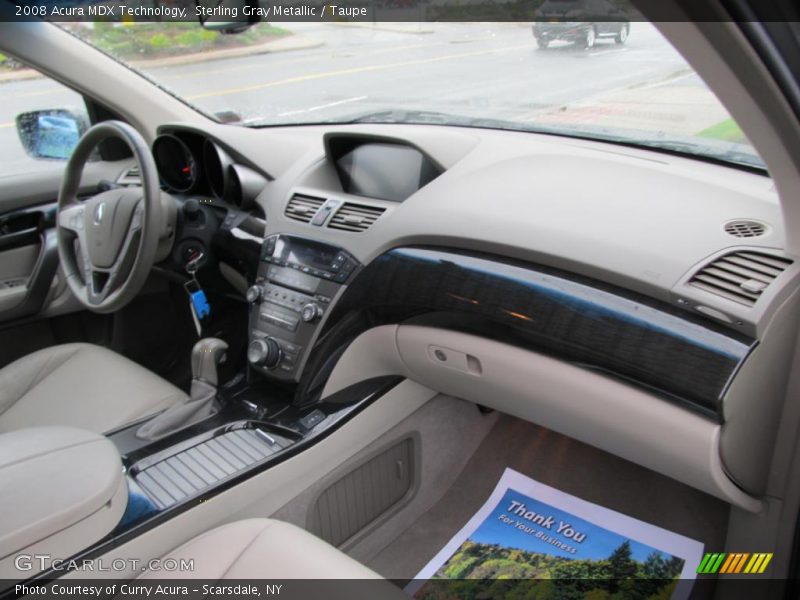 Sterling Gray Metallic / Taupe 2008 Acura MDX Technology