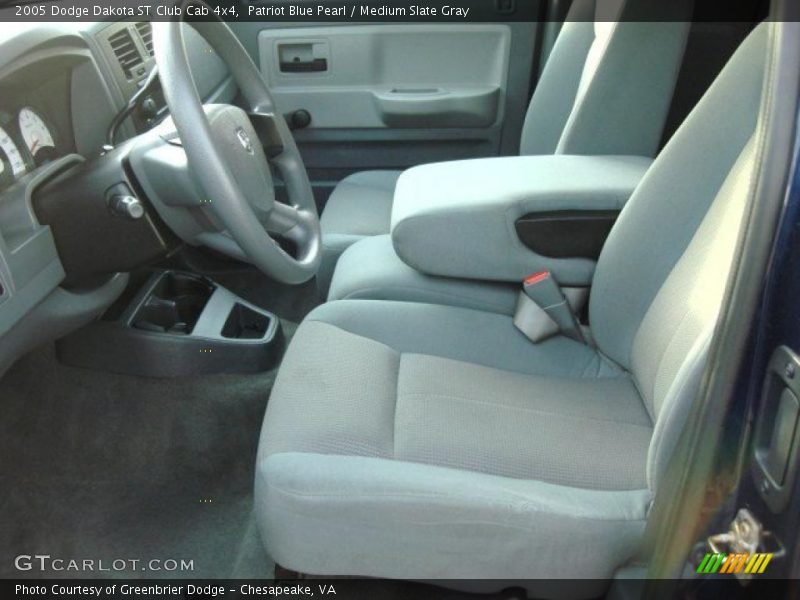 Patriot Blue Pearl / Medium Slate Gray 2005 Dodge Dakota ST Club Cab 4x4
