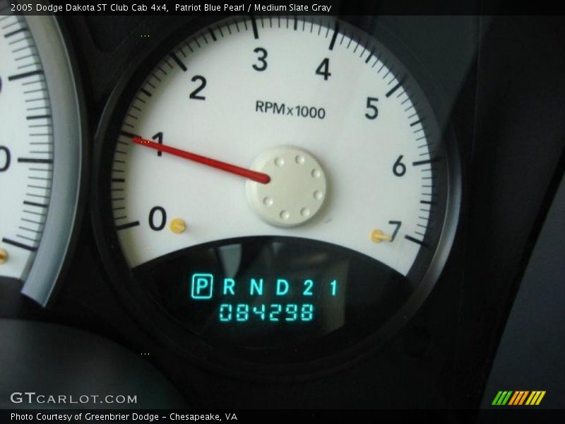 Patriot Blue Pearl / Medium Slate Gray 2005 Dodge Dakota ST Club Cab 4x4