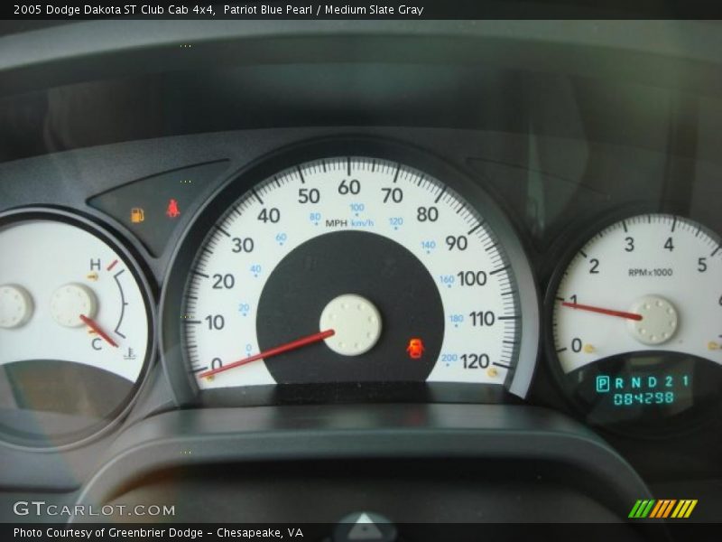 Patriot Blue Pearl / Medium Slate Gray 2005 Dodge Dakota ST Club Cab 4x4