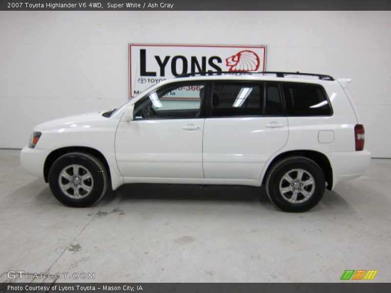 Super White / Ash Gray 2007 Toyota Highlander V6 4WD