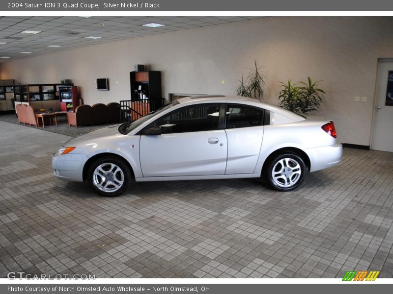 Silver Nickel / Black 2004 Saturn ION 3 Quad Coupe