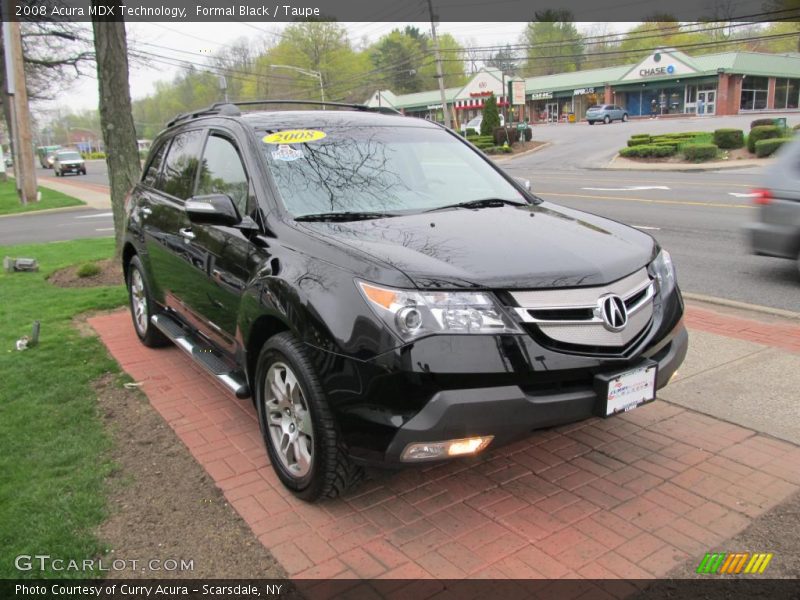 Formal Black / Taupe 2008 Acura MDX Technology