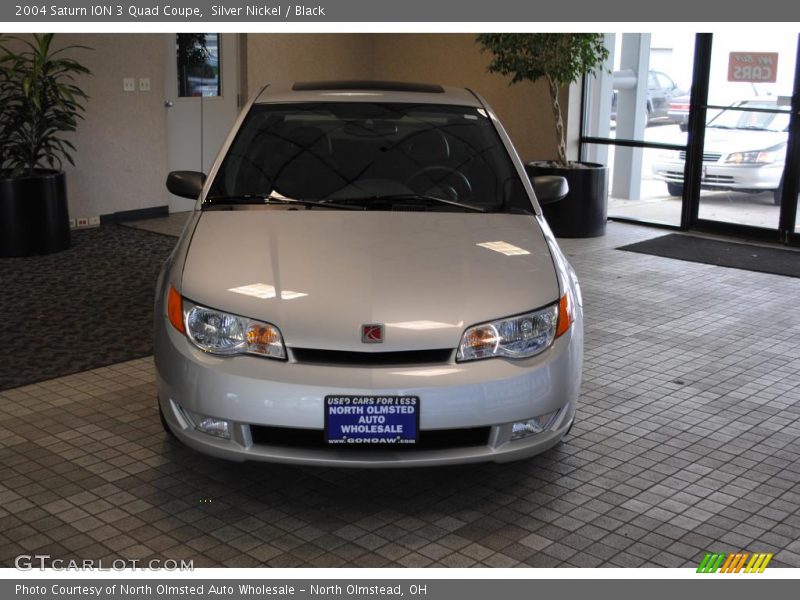 Silver Nickel / Black 2004 Saturn ION 3 Quad Coupe