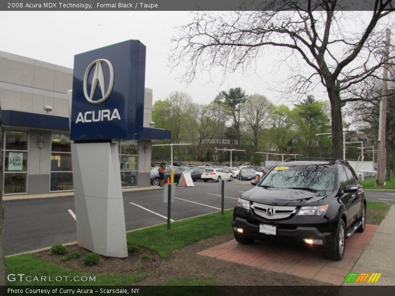 Formal Black / Taupe 2008 Acura MDX Technology