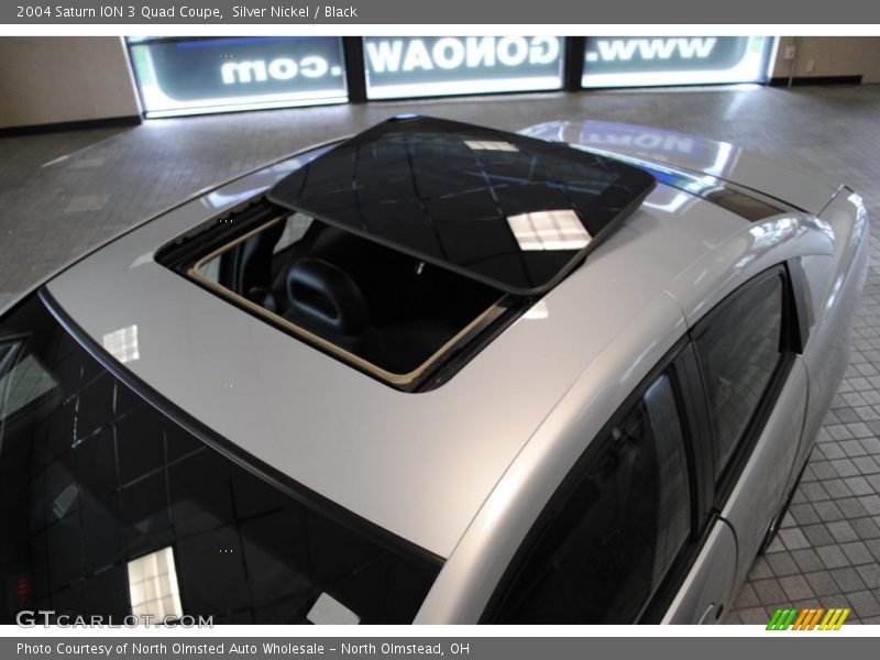 Silver Nickel / Black 2004 Saturn ION 3 Quad Coupe