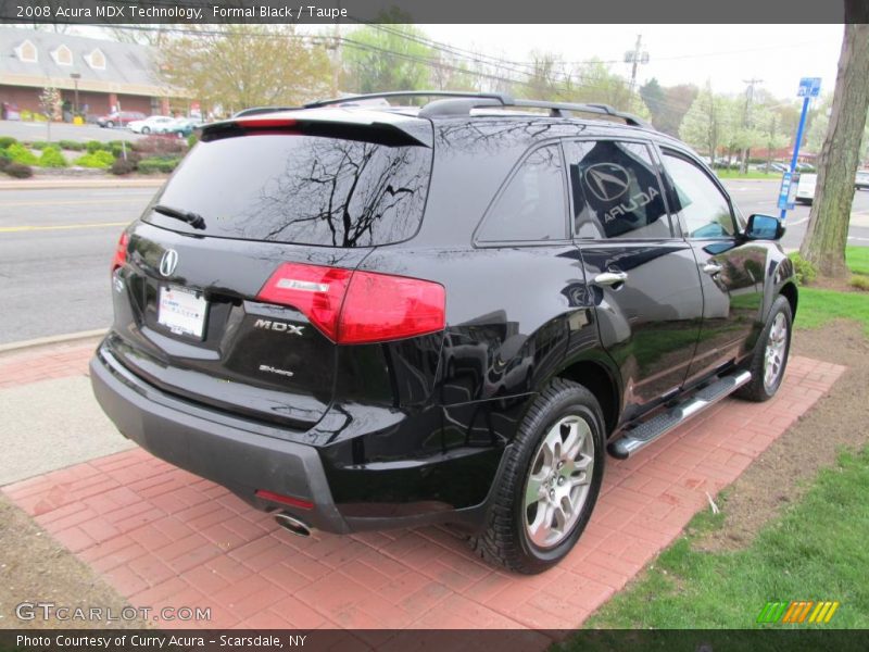 Formal Black / Taupe 2008 Acura MDX Technology