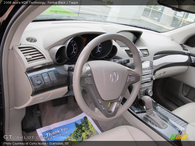 Formal Black / Taupe 2008 Acura MDX Technology