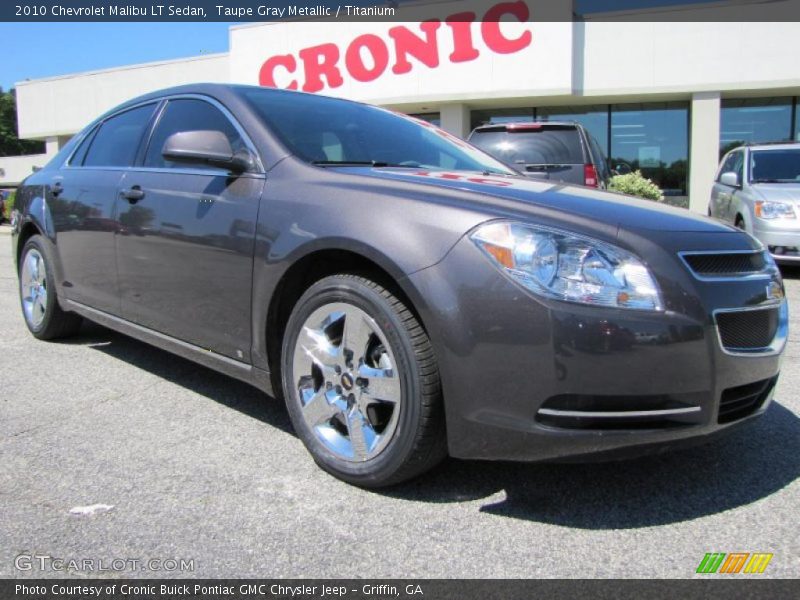Taupe Gray Metallic / Titanium 2010 Chevrolet Malibu LT Sedan