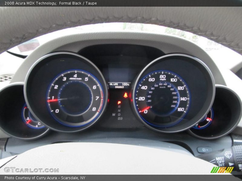 Formal Black / Taupe 2008 Acura MDX Technology