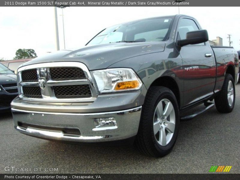 Mineral Gray Metallic / Dark Slate Gray/Medium Graystone 2011 Dodge Ram 1500 SLT Regular Cab 4x4