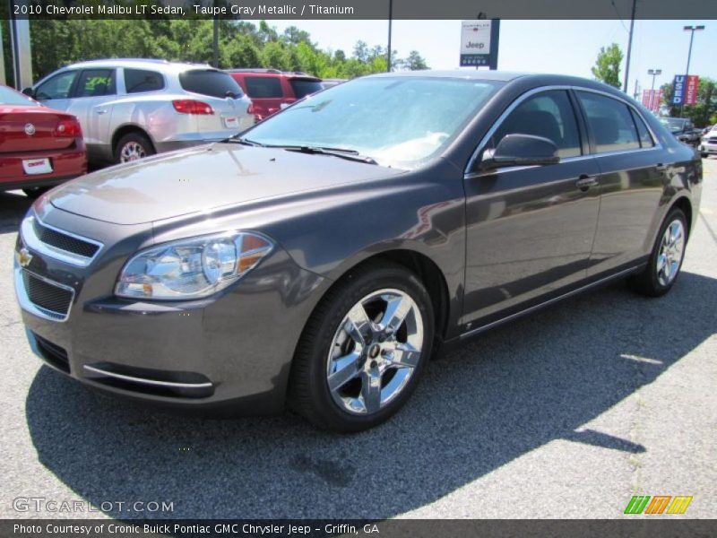 Taupe Gray Metallic / Titanium 2010 Chevrolet Malibu LT Sedan