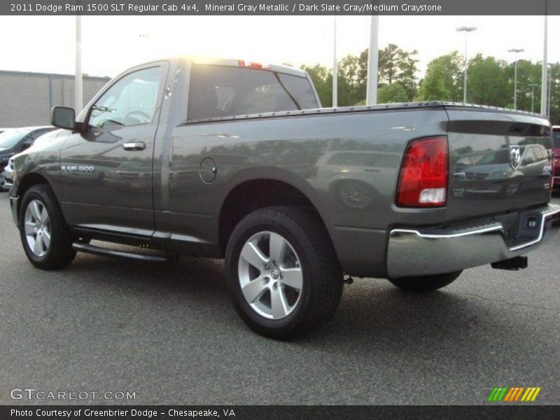 Mineral Gray Metallic / Dark Slate Gray/Medium Graystone 2011 Dodge Ram 1500 SLT Regular Cab 4x4