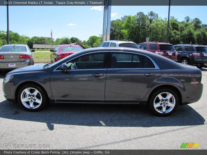 Taupe Gray Metallic / Titanium 2010 Chevrolet Malibu LT Sedan