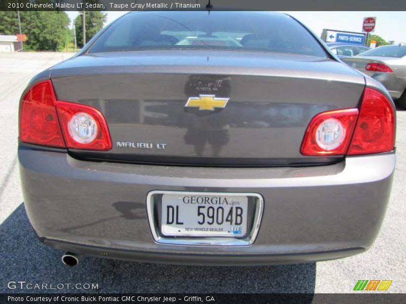 Taupe Gray Metallic / Titanium 2010 Chevrolet Malibu LT Sedan