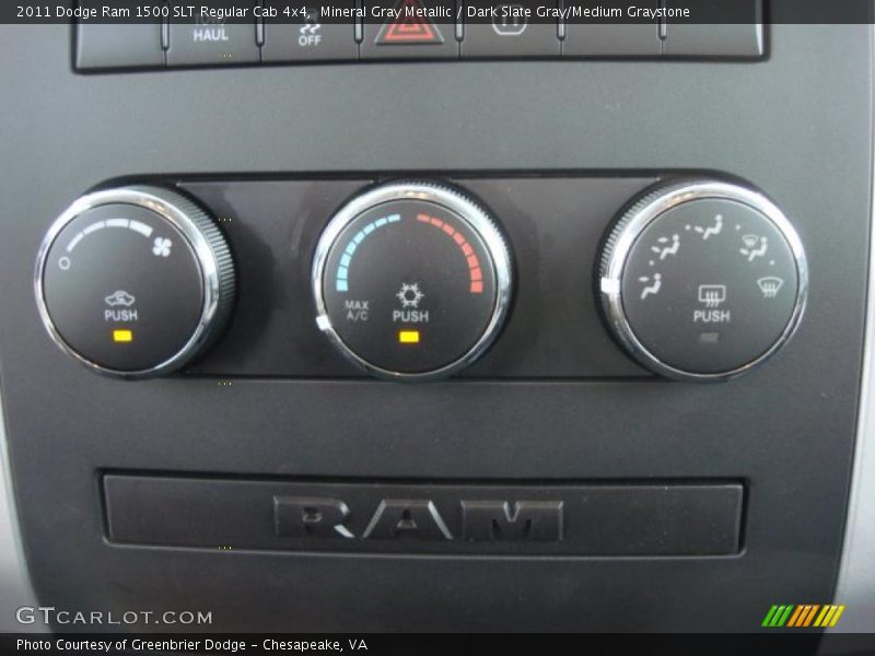 Controls of 2011 Ram 1500 SLT Regular Cab 4x4