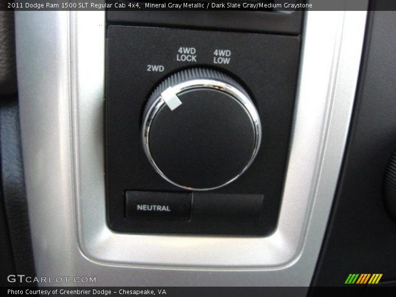 Controls of 2011 Ram 1500 SLT Regular Cab 4x4