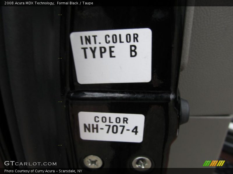 Formal Black / Taupe 2008 Acura MDX Technology