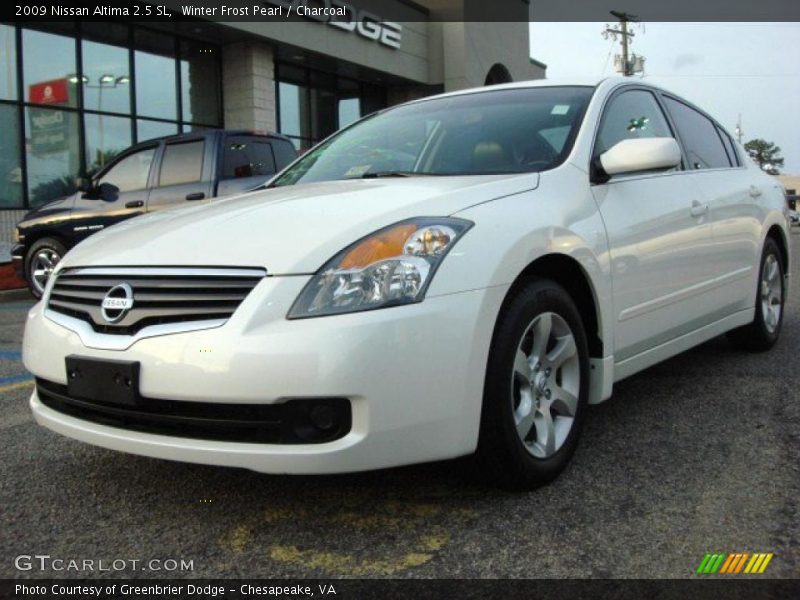 Winter Frost Pearl / Charcoal 2009 Nissan Altima 2.5 SL