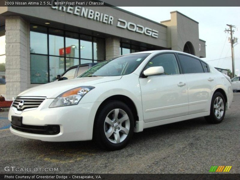 Winter Frost Pearl / Charcoal 2009 Nissan Altima 2.5 SL