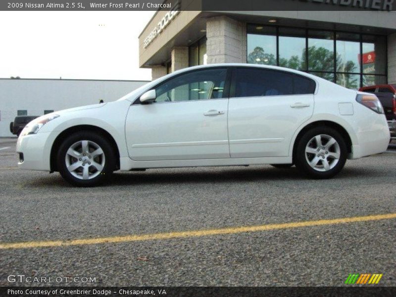 Winter Frost Pearl / Charcoal 2009 Nissan Altima 2.5 SL