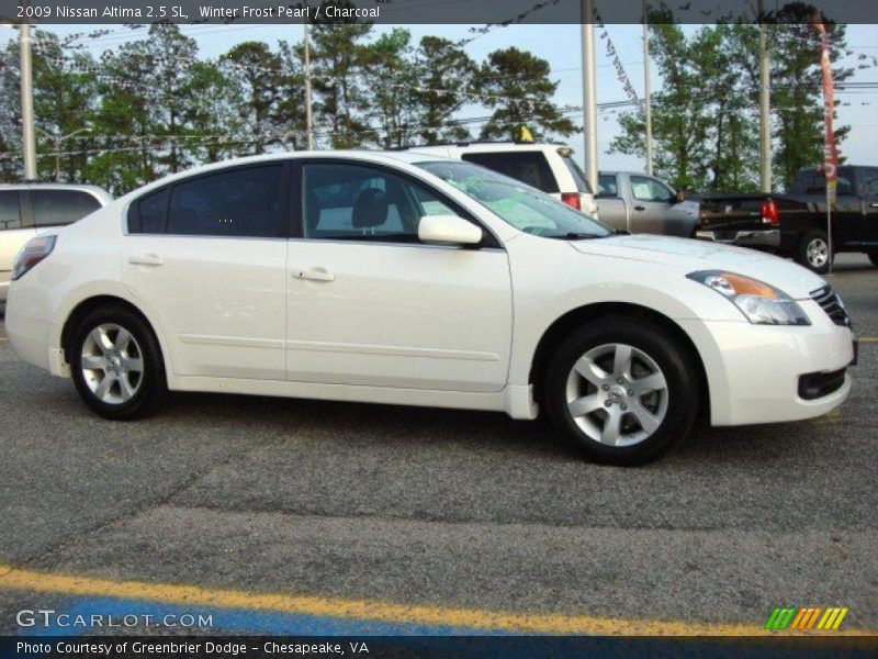 Winter Frost Pearl / Charcoal 2009 Nissan Altima 2.5 SL