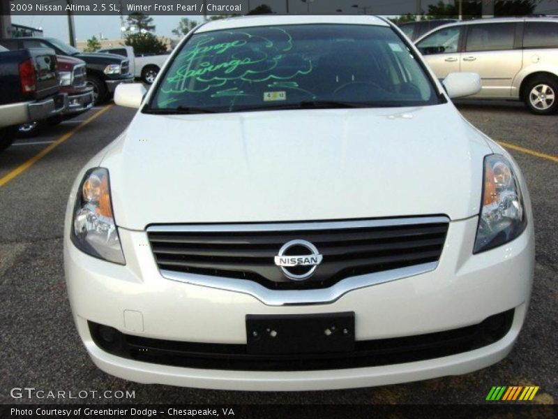 Winter Frost Pearl / Charcoal 2009 Nissan Altima 2.5 SL