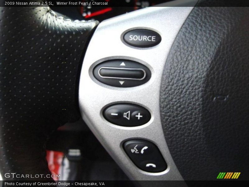 Winter Frost Pearl / Charcoal 2009 Nissan Altima 2.5 SL