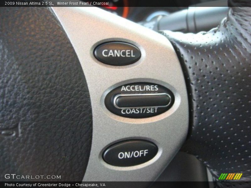 Winter Frost Pearl / Charcoal 2009 Nissan Altima 2.5 SL