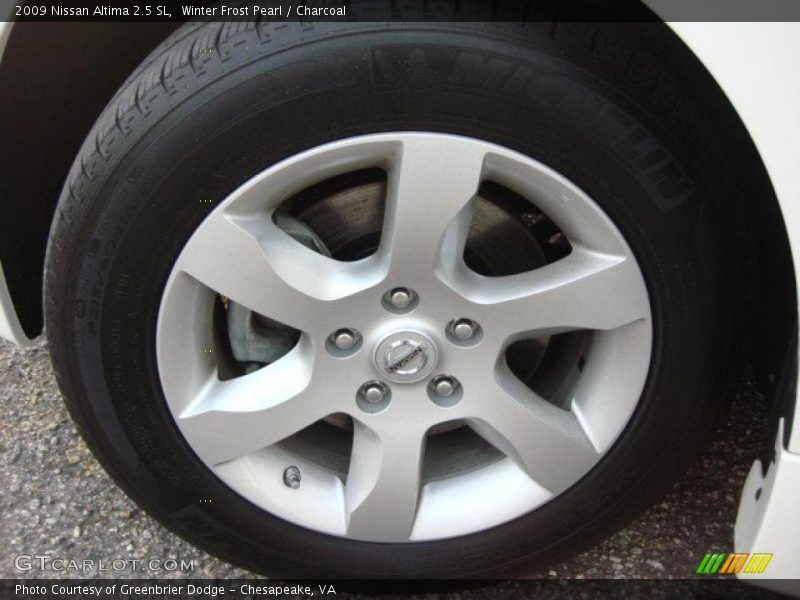 Winter Frost Pearl / Charcoal 2009 Nissan Altima 2.5 SL