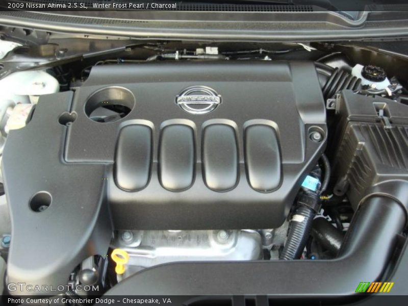 Winter Frost Pearl / Charcoal 2009 Nissan Altima 2.5 SL