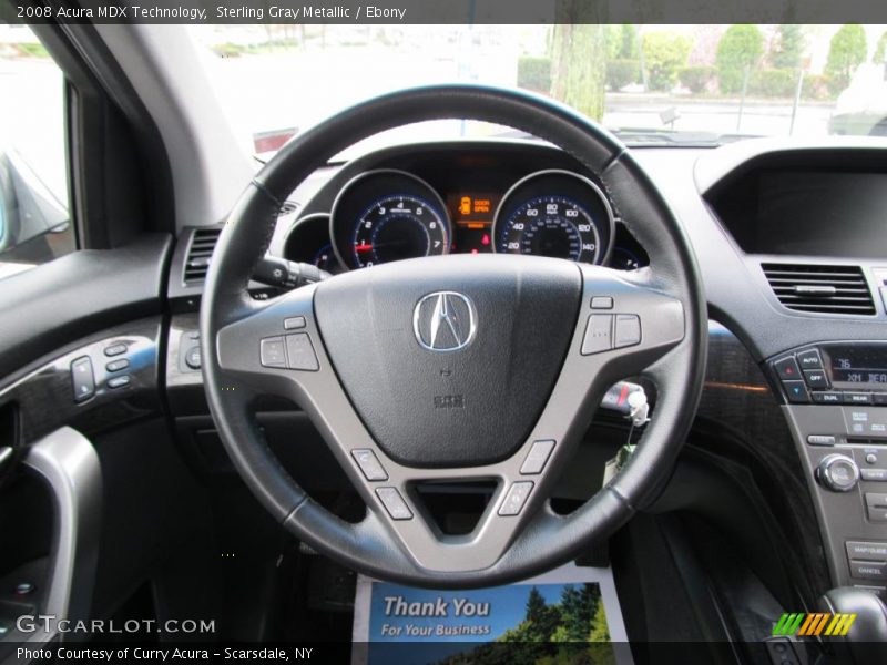 Sterling Gray Metallic / Ebony 2008 Acura MDX Technology