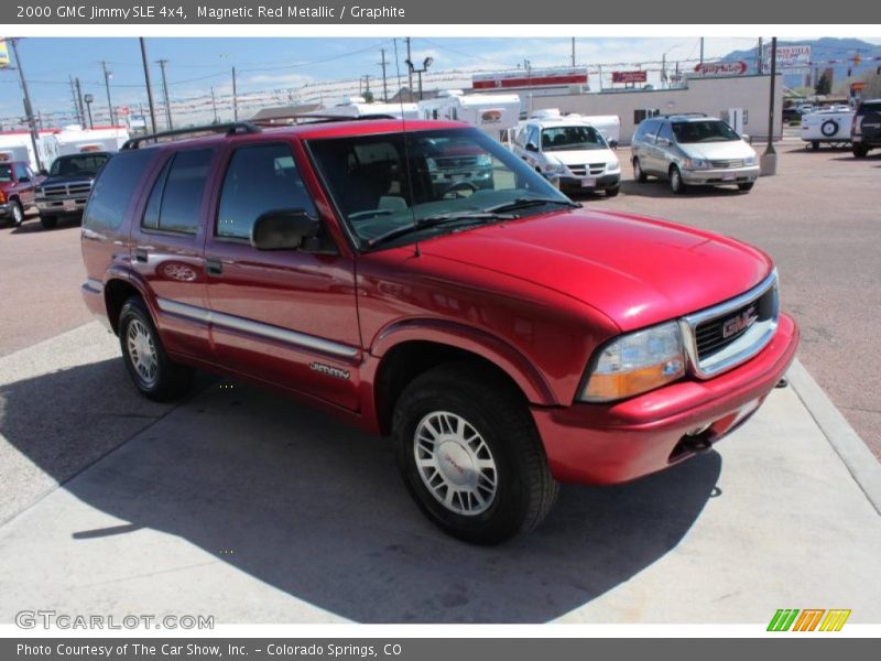 Magnetic Red Metallic / Graphite 2000 GMC Jimmy SLE 4x4