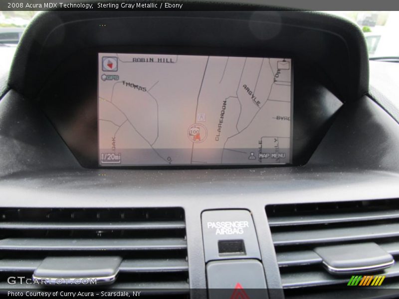 Sterling Gray Metallic / Ebony 2008 Acura MDX Technology